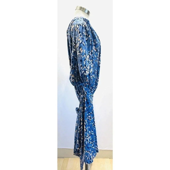 NWT NINE WEST Women Short Sleeve Pullover One Shoulder Belted Blue Dress Size 3X - Picture 12 of 15